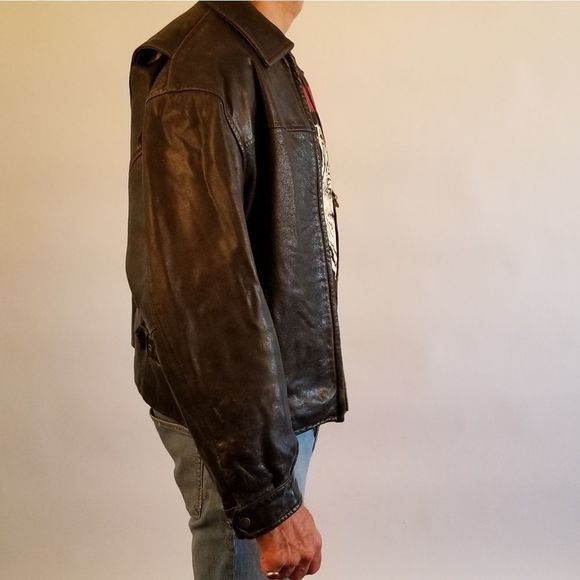 Rare One of a Kind Jimi Hendrix Leather Jacket - Picture 10 of 16